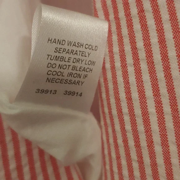 Sugar + Lips Jumpsuit size XL Red or Dark Pink and White Stripes - Picture 16 of 16